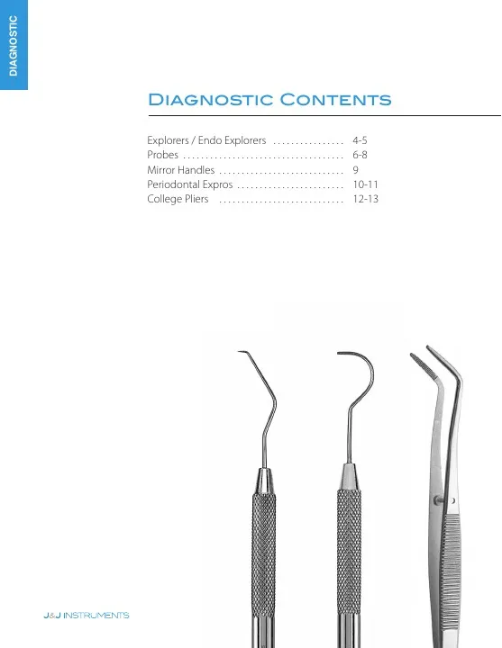 JJ Instruments Diagnostic Catalog